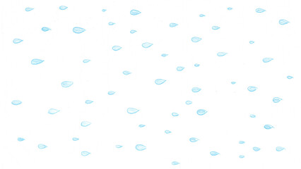 雨t148-0,Hand drawn blue water drop pattern on white background