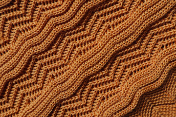Close-up of brown texture fabric cloth textile background