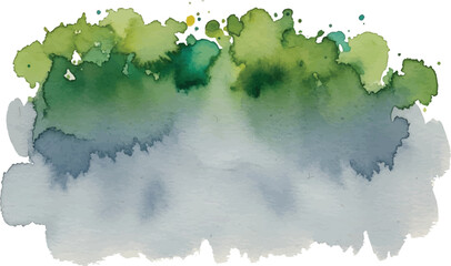Abstract Green and Blue Watercolor Background Texture