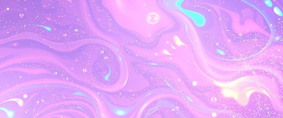 Shimmering, pearlescent backdrop with vibrant, swirling colors,  sophisticated,  holographic