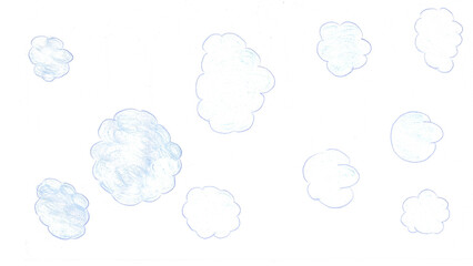 雨t150-0,Hand drawn blue water drop pattern on white background