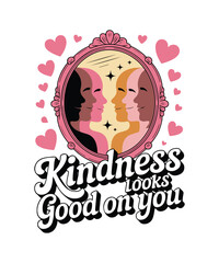 Celebrate World Kindness Day with inspiring typography and vector t-shirt designs that spread positivity, compassion, love, and kindness through creative art and meaningful graphics