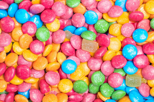close up sweet color candy