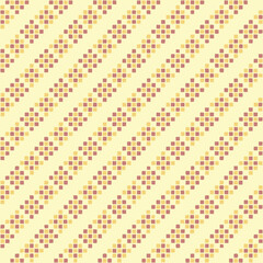 diagonal lines from hand drawn maroon, yellow squares. vector seamless pattern. decorative art. beige repetitive background. geometric fabric swatch. wrapping paper. design template for textile
