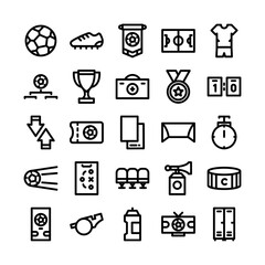 Football Black Outline Icon