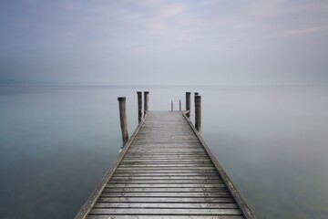 Fototapeta premium Nature’s poetry in every season — from misty mountains to silent snow.