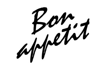 Bon appetit - Bon appetit 2 lettering calligraphy, typography, Calligraphic vector
