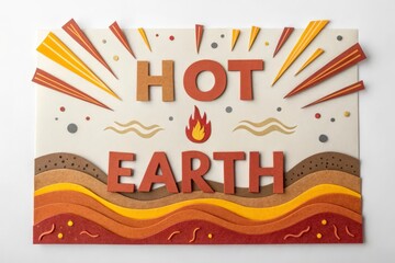 Conceptual Illustration of Hot Earth and Energy Beams