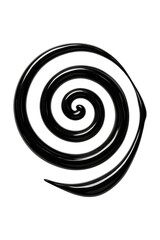 Black Liquid Spiral High quality Realistic image.