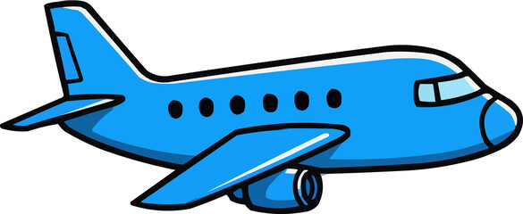 vector illustration of airplane