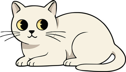 vector illustration of a cat