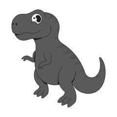 Tyrannosaurus rex Dinosaur Character Cartoon Icon Illustration