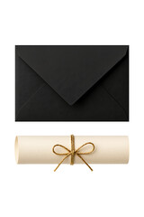 Black Envelope Elegance High quality Realistic image.