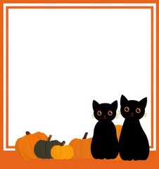 black cat on pumpkin, halloween cat