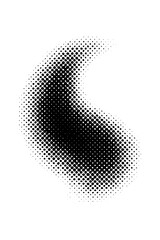 Black and White Halftone High quality Realistic image.