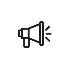 black and white image of megaphone