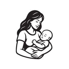 a mother with her son