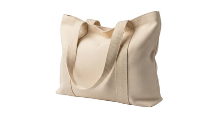 Beige Canvas Tote Bag Isolated featuring tote bag, canvas, beige, bag, isolated perfect template for branding