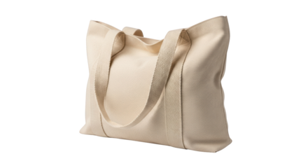 Beige Canvas Tote Bag Isolated featuring tote bag, canvas, beige, bag, isolated perfect template for branding