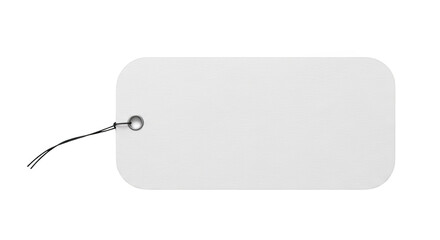 Blank White Price Tag Mockup featuring tag, label, price, blank, white creative template for advertisement display