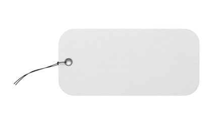 Blank White Price Tag Mockup featuring tag, label, price, blank, white creative template for advertisement display