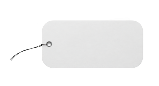 Blank White Price Tag Mockup featuring tag, label, price, blank, white creative template for advertisement display