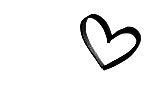 Abstract Heart Design Against Black Background