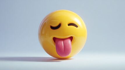 Fototapeta premium smiley face with naughty expressions 