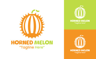 Horned Melon Logo Professional Exotic Brand Design
