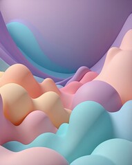 Soft pastel gradient background with flowing shapes in gentle hues  