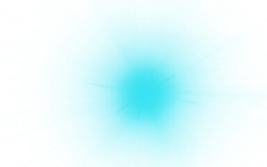 Handmade Cyan Circle Flares PNG – Radial Burst Lines Abstract Star Pattern with Transparent Background