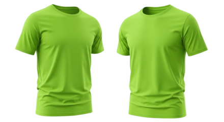 Lime Green Short Sleeve TShirt Mockup featuring t-shirt, shirt, tee, tshirt, lime creative template for advertisement