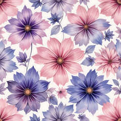 Abstract oversized petals Continuous oil painting pattern, oversized abstract roses glowing in magenta and indigo, dreamy pastel edges