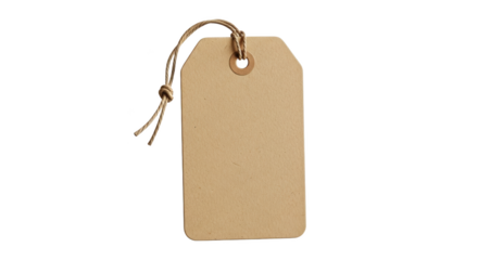 Plain Kraft Paper Tag with Twine featuring tag, price tag, kraft paper, paper tag, twine perfect