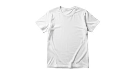Fototapeta premium Plain White TShirt Mockup Template on White Background featuring t-shirt, white, blank, mockup, apparel perfect for