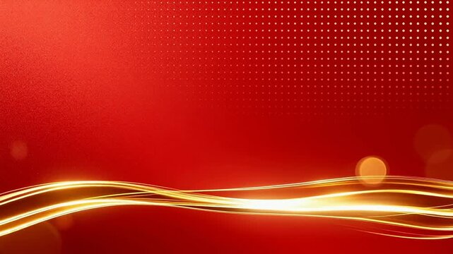 Red and gold abstract design