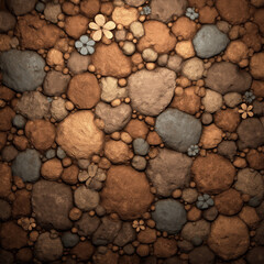 Seamless Stylized Dirt Texture Top-Down