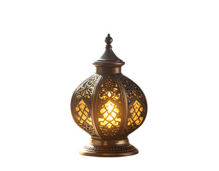 Enchanted Antique Lamp with Ethereal Smoke and Light