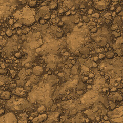 Stylized Flat Dirt Terrain Texture for Game Assets