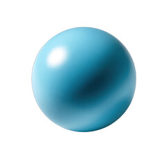 Glossy, blue sphere on black, with a prominent highlight