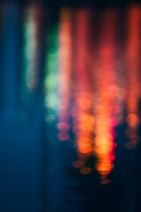 "Warm Golden Bokeh Lights Background – Aesthetic Blurry Night Photography