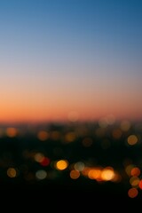 "Warm Golden Bokeh Lights Background – Aesthetic Blurry Night Photography