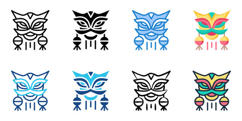 Fototapeta premium Chinese New Year icon set multiple style collection 