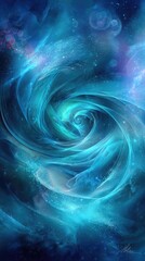 Abstract Spiral Vortex In Deep Space