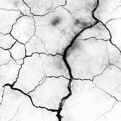White and Black Ground Cracking Texture