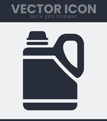 Plastic jug container icon simple design
