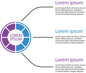 3 step infographic Diagram	