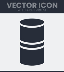 Simple barrel container graphic icon vector