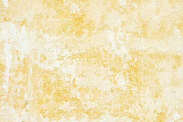 Textured Wall Surface Aged Paint with Yellow and White Patches
