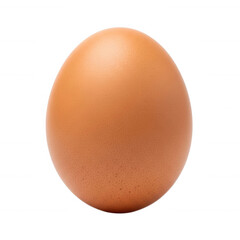 Brown egg isolated on black isolated on a transparent background